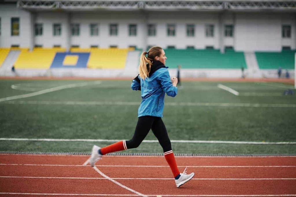 Athlete running