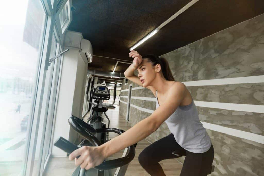 Cardio workout in gym